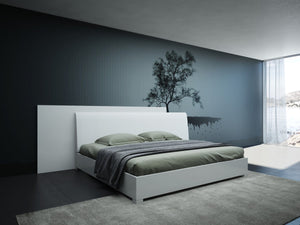 Monida Italian Modern White Bed