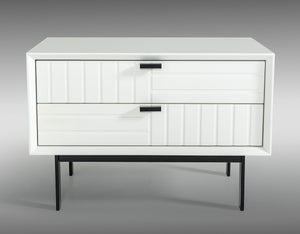 Vanity Contemporary White Nightstand