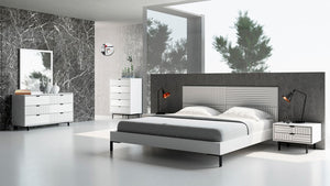 Vanity Contemporary White Bed